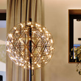 s.luce Atom, lampada da terra in metallo a LED con dimmer a sfioramento