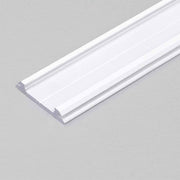 Aufbau-Biegeprofil 200cm Weiß ohne Abdeckung für LED-Strips, flexibles Aluminium-Wandprofil.