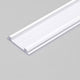 Aufbau-Biegeprofil 200cm Weiß ohne Abdeckung für LED-Strips, flexibles Aluminium-Wandprofil.