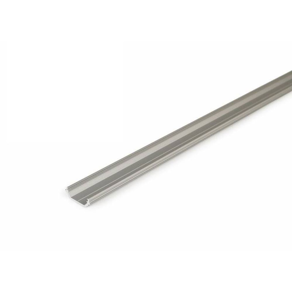 Alu-eloxiertes Aufbau-Eckprofil 45° für LED-Strips, 200cm lang, ideal für professionelle Montagen.