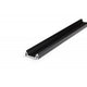 Aufbauprofil flach 200cm Schwarz ohne Abdeckung für LED-Strips