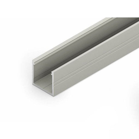 Aufbauprofil micro XL 200cm Alu-eloxiert ohne Abdeckung, geeignet für LED-Strip-Installationen.
