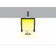 Aufbauprofil micro XL 200cm Alu-eloxiert ohne Abdeckung mit LED-Beleuchtung und logo.