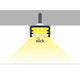 LED-Strahler in Aufbauprofil mit Beleuchtung, ideal für professionelle LED-Installationen.