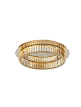 Aurelia LED Deckenleuchte 3500K in Gold, modernes Design mit Glasstäben und blendfreier Beleuchtung
