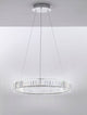 Aurelia LED Pendelleuchte Ø 60cm 3500K mit klaren K5 Kristallen in einem modernen Design.