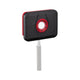 LED Akkuleuchte Schwarz-Rot, 5W, IP65, versenkbar, USB-ladbar, Outdoor Arbeitslampe, Magnetrückseite, vielseitig einsetzbar.