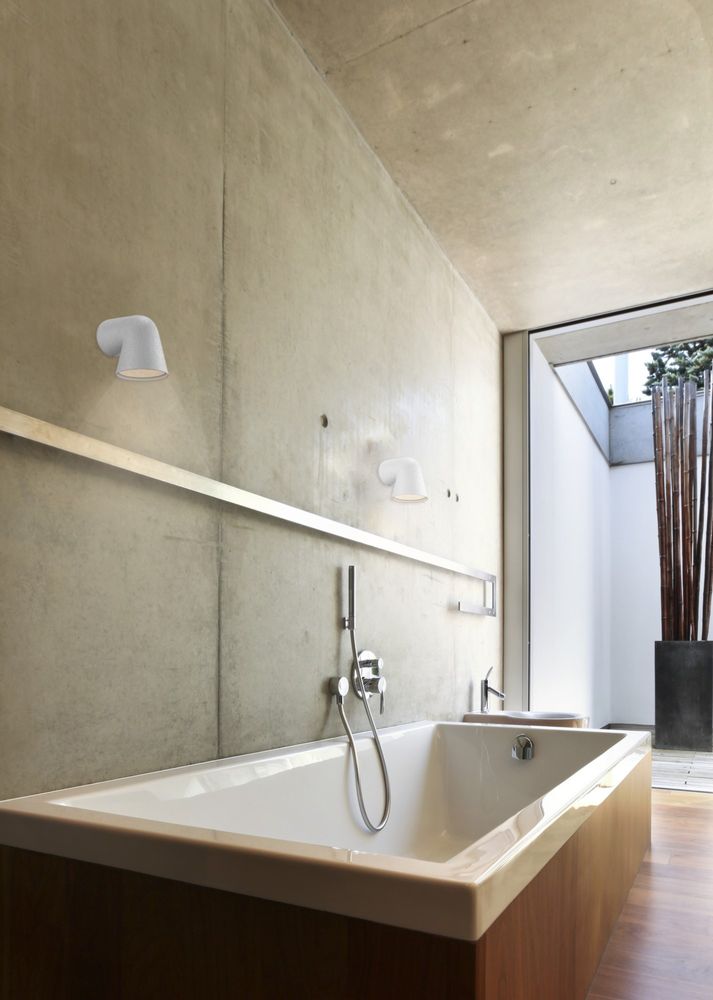 Außen-Wandleuchte Front Single IP44 Weiß