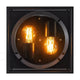Außendeckenlampe Griffin IP44 mit zwei Glühbirnen in modernem Design