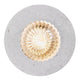 Außendeckenlampe Januka IP54 - elegante runde Lampe mit strahlendem Design und goldenen Akzenten.