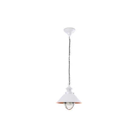 Außenhängelampe NAUTICA-P IP33 Weiß, Kupfer, moderne Lampe für den Außenbereich, elegantes Design.