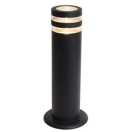 Pollerlampe Focus IP44 40cm Anthrazit mit seitlichem Lichtschlitz und modernem Design.