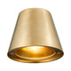Außenwandlampe Aleria IP44 in elegantem Golddesign für Außenbereich.