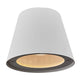 Außenwandlampe Aleria IP44 mit modernem Design in Weiß, ideal für die Außenbeleuchtung.