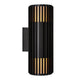 Außenwandlampe Aludra Double Seaside IP54 in modernem Design mit Licht- und Schatteneffekt.