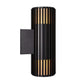 Außenwandlampe Aludra Double Seaside IP54 in modernem Design mit Lichtstrahlung nach oben und unten.