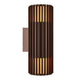 Außenwandlampe Aludra Double Seaside IP54 mit skulpturalem Design und modernem Minimalismus.