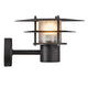 Außenwandlampe Bastia 24 IP54 in modernem Design mit schützendem Glas und elegantem Metall.