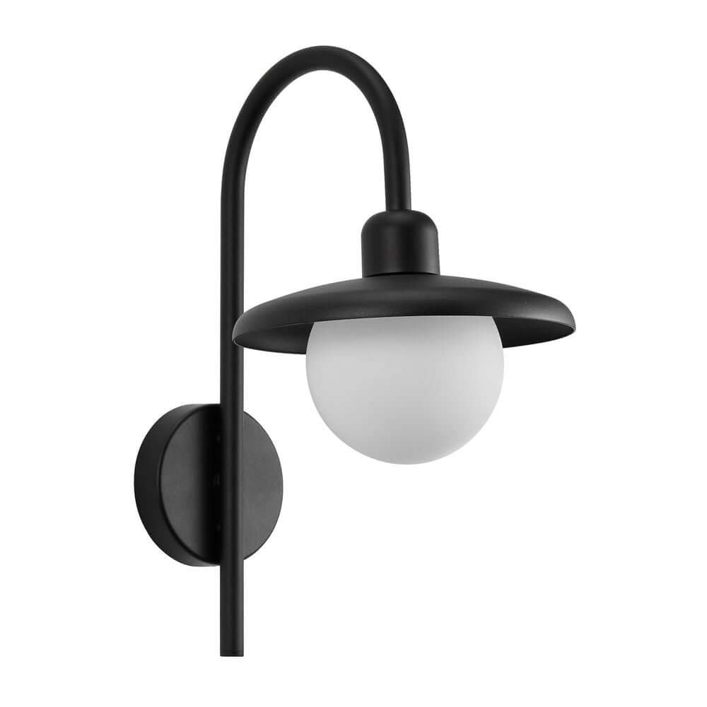 Außenwandlampe Berlo IP44 mit eleganten, geschwungenen Linien und romantischem Vintage-Design.