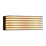 Fluctus 28 outdoor wall light IP44 with a modern cubist design and diffuse light.