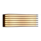 Außenwandlampe Fluctus 28 IP44 mit modernem kubistischem Design und diffusen Lichtschein.