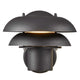 Außenwandlampe Kurnos 20 IP54 – stilvolle schwarze Außenlampenbeleuchtung für den Außenbereich.