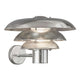 Außenwandlampe Kurnos 35 IP54 in modernem Design mit metallischem Finish.
