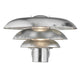 Außenwandlampe Kurnos 35 IP54 in modernem Design mit Aluminiumoberfläche und drei Lichtern.