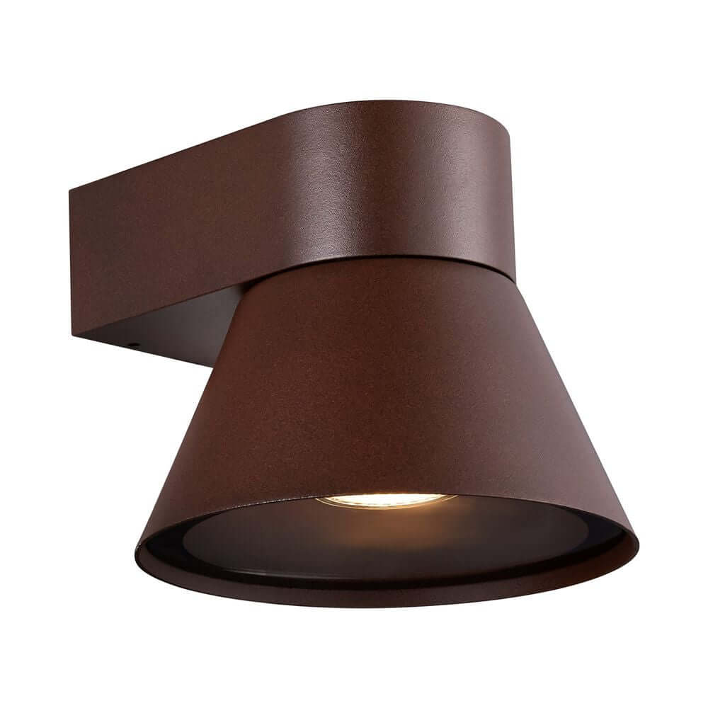 Außenwandlampe Kyklop Cone IP54 mit konischem Lampenschirm für dekoratives Licht.