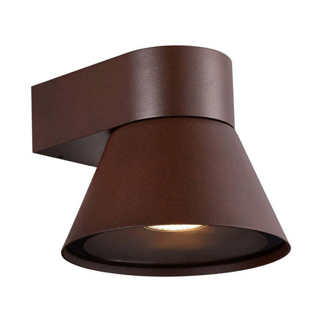 Außenwandlampe Kyklop Cone IP54 mit konischem Lampenschirm für dekoratives Licht.