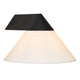 Außenwandlampe Linas IP54 mit elegantem, konischem Design und gleichmäßiger Lichtstreuung.
