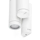 Außenwandlampe STEPS IP44 Weiß, moderne weiße Wandbeleuchtung von Faro im minimalistischen Design.
