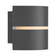 Außenwandlampe Sibelis IP44 in elegantem Design mit weißen Diffusor für sanftes Licht.