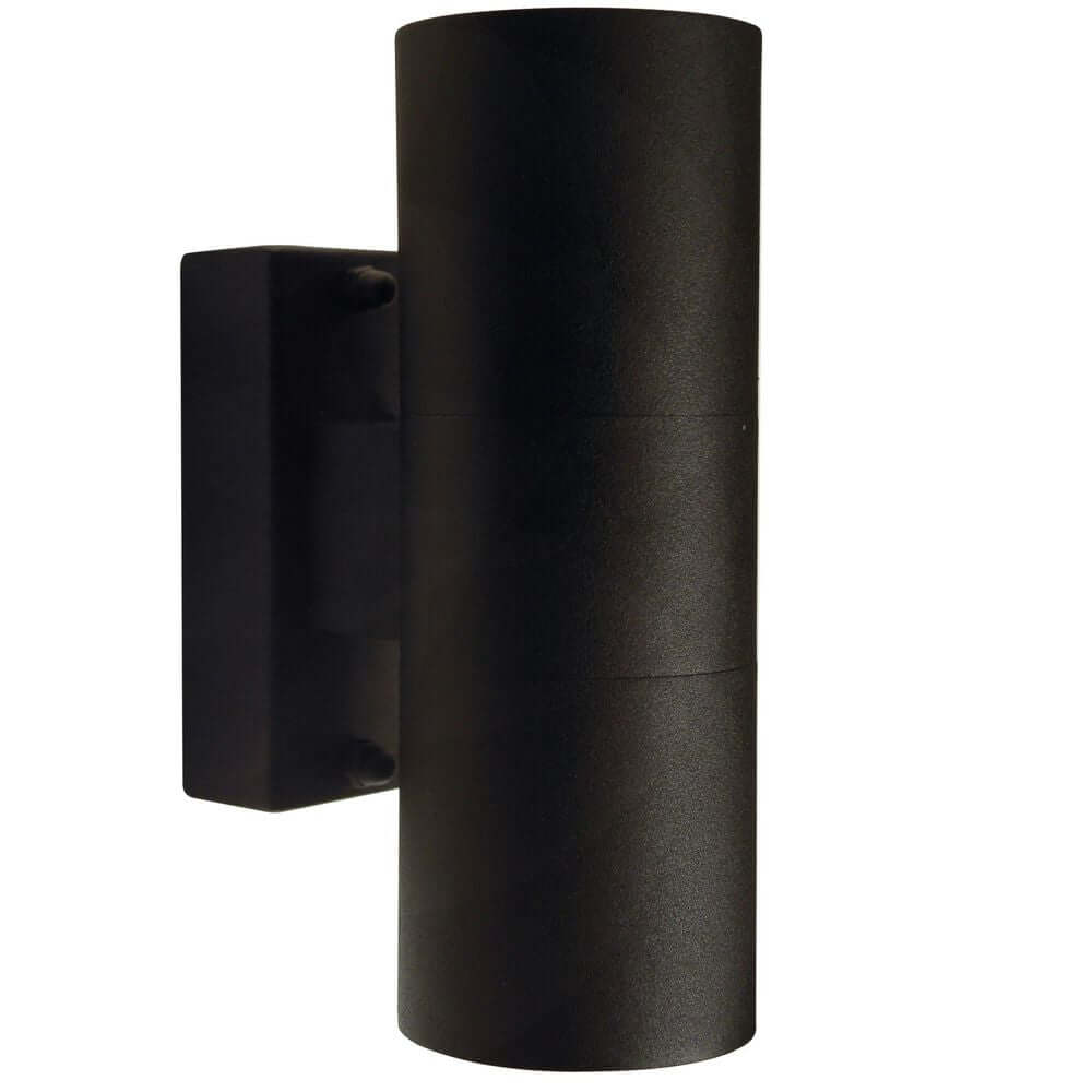Außenwandlampe Tin Double IP54 in modernem, schnörkellosem Design für den Außenbereich.