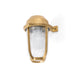 Außenwandleuchte BORDA IP44 Messing maritim Küstenlampe in klassischem Stil mit transparentem Glas.