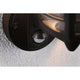Detailansicht des Sensors der Außenwandleuchte Classic Curved mit Sensor Schwarz an der Wand.