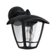 Außenwandleuchte Classic Curved Laterne IP44 mit klassischem Design und klarem Glasschirm.
