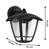 Lampe murale extérieure Classic Curbe Lantern IP44