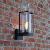 Aplique de exterior Flair con marquesina