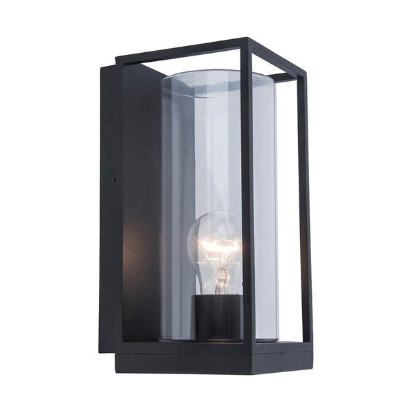 Aussenwandleuchte Flair in modernem Design mit Glaskörper und E27-Lampe.