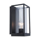 Aussenwandleuchte Flair in modernem Design mit Glaskörper und E27-Lampe.