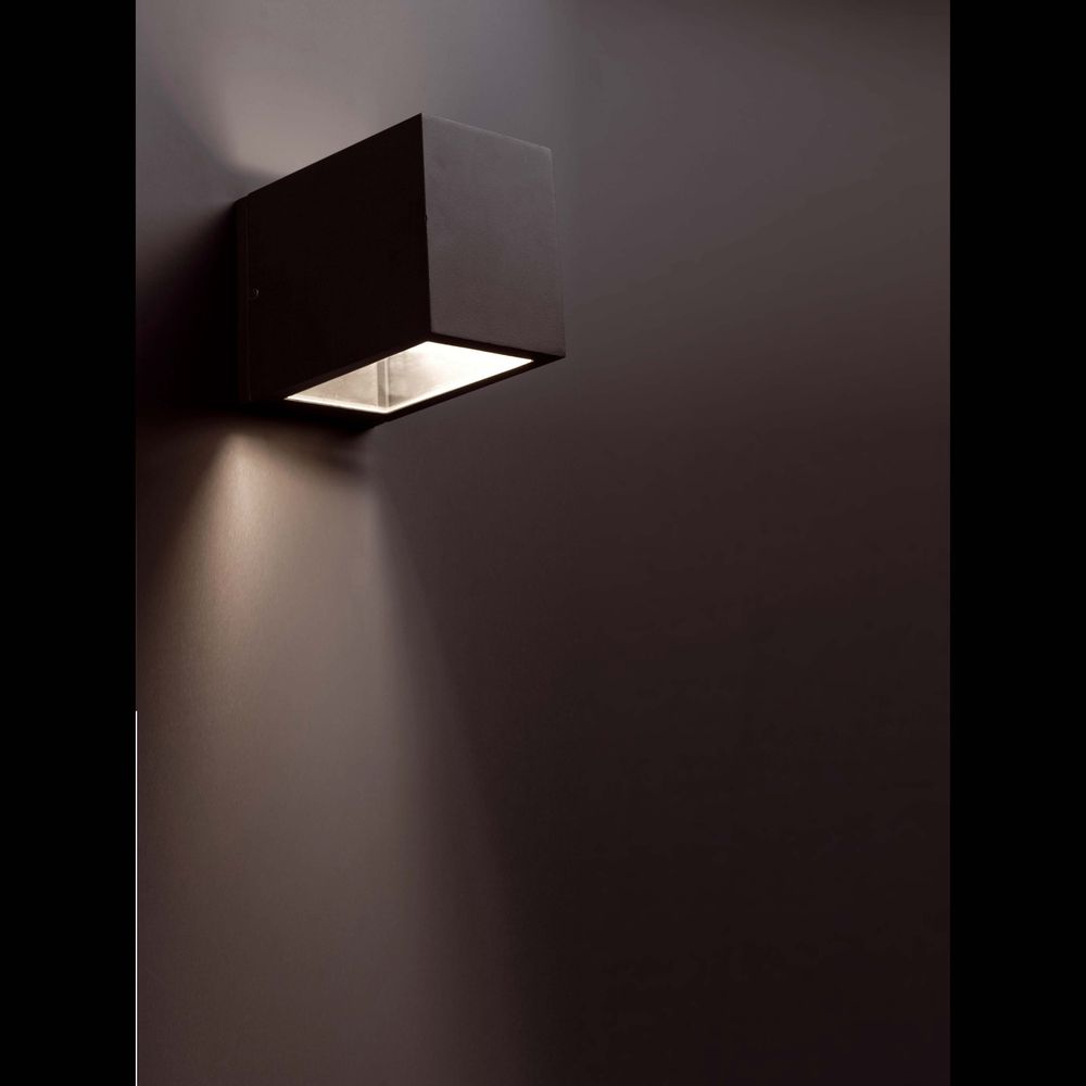 Lampada da parete esterna lacre ip54 grigio scuro