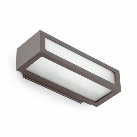 Außenwandleuchte NATRON IP54 Dunkelgrau mit modernem Design und robustem Gehäuse, ideal für Außenbereiche.