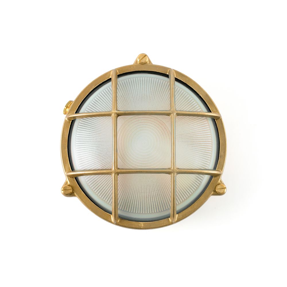 Lampe de lampe murale extérieure Noray IP65 Brass Maritim