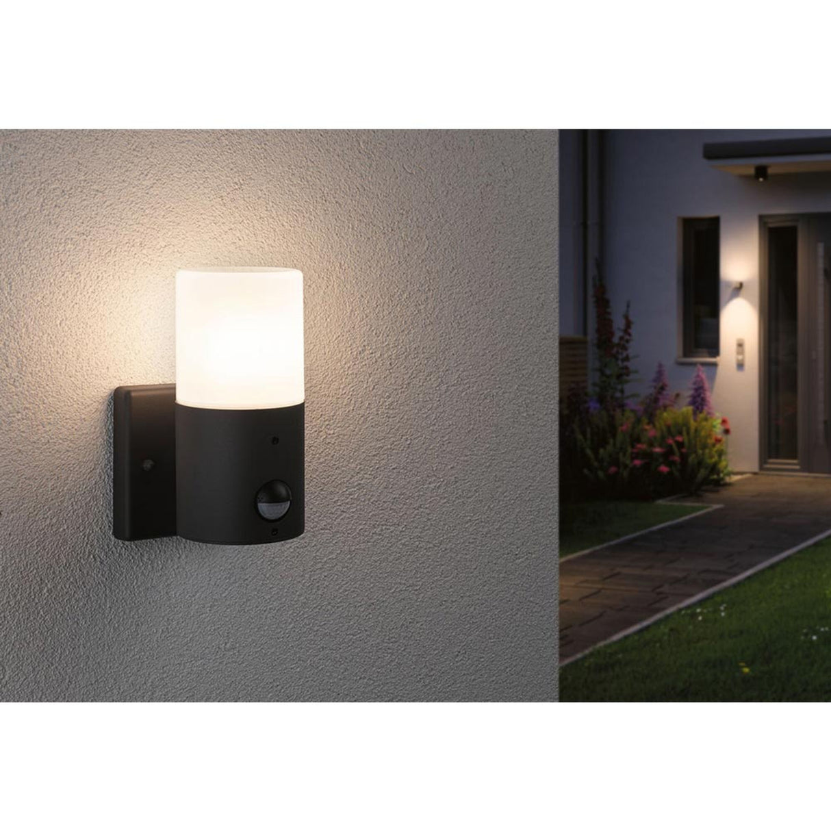 Außenwandleuchte Tubs Bewegungs-Sensor Grau