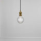 Avra Pendelleuchte mit Stoffkabel Messing