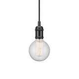 Avra pendant light with fabric cable black