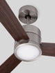 Axel Ventilator Ø 137 mit eleganten Holzflügeln und moderner Leuchte, ideal für stilvolle Innenräume.