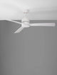 Axel Ventilator Ø 137 in Weiß matt mit drei Flügeln, modernem Design und hochwertigem Material.
