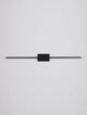 Azure LED Wandleuchte 3000K Schwarz in modernem Design an weißer Wand